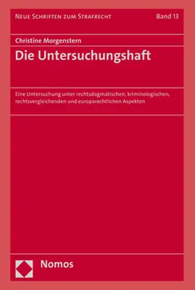 Morgenstern |  Die Untersuchungshaft | Buch |  Sack Fachmedien